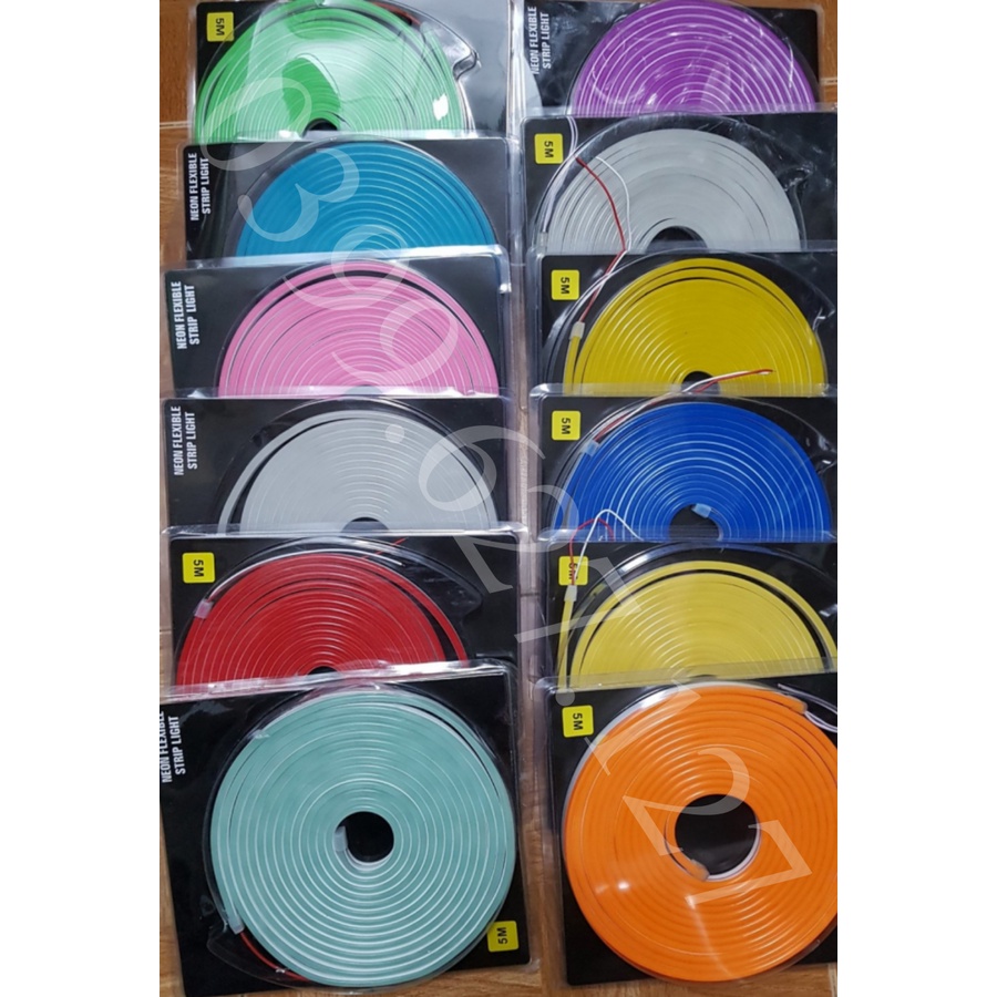 Led Neon 12V 6x12mm Cuộn 5m - Dây led Neon Silicon Uốn Chữ - Đèn Neon - Hàng Mền, Dễ Uốn