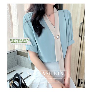 ÁO CỔ PHỐI MÀU XINH XẮN