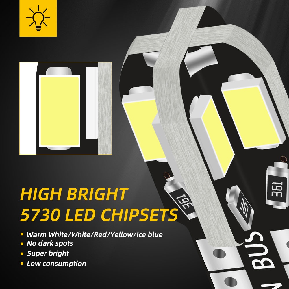 Bóng đèn LED KEVANLY T10 dc12v cho xe hơi/xe mô tô