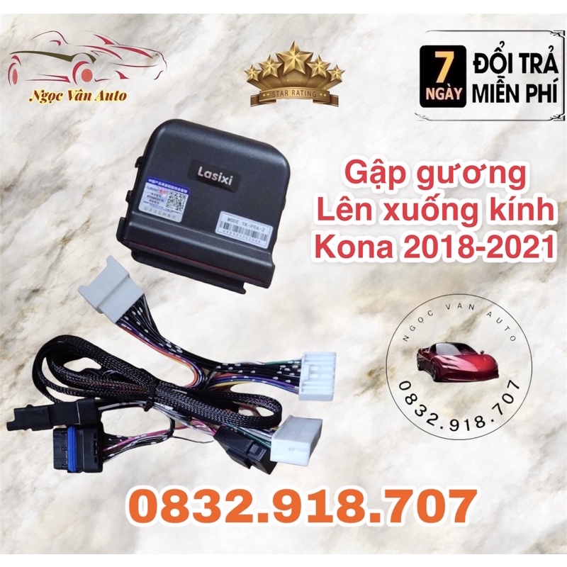 Tự động gập gương lên xuống kính Kona 2018 - 2021 Hãng Lasixi