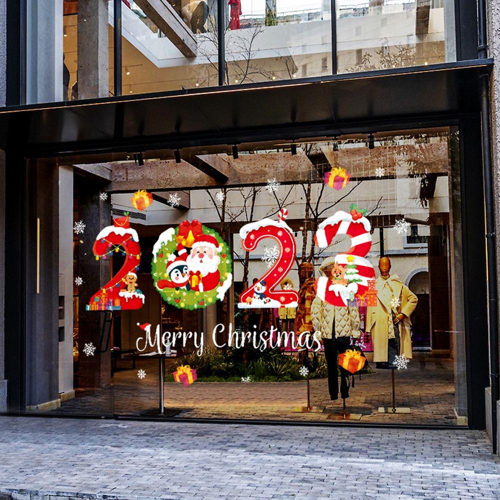 Sticker Dán Tường Họa Tiết Merry Christmas Dễ Thương Bắt Mắt