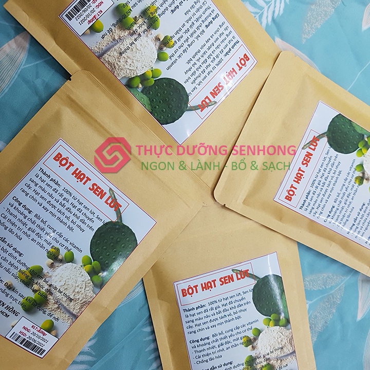 Bột hạt sen  Hạt sen lứt rang chín xay mịn