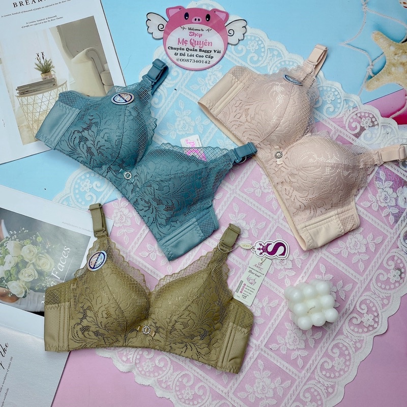 Áo ngực Thái Lan Sister Hood , áo lót ren nâng ngực mút vừa 2cm không gọng định hình