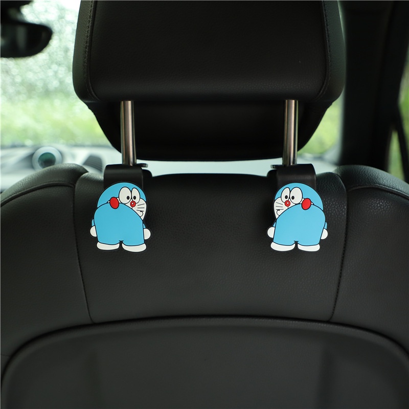1 Cặp!!!!! Móc Treo Đồ Hình Chó Doraemon Đáng Yêu Gắn Ghế Sau Xe Hơi