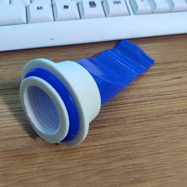 Nắp bịt cống Silicon ngăn mùi, chống tràn ngược - Màu xanh
