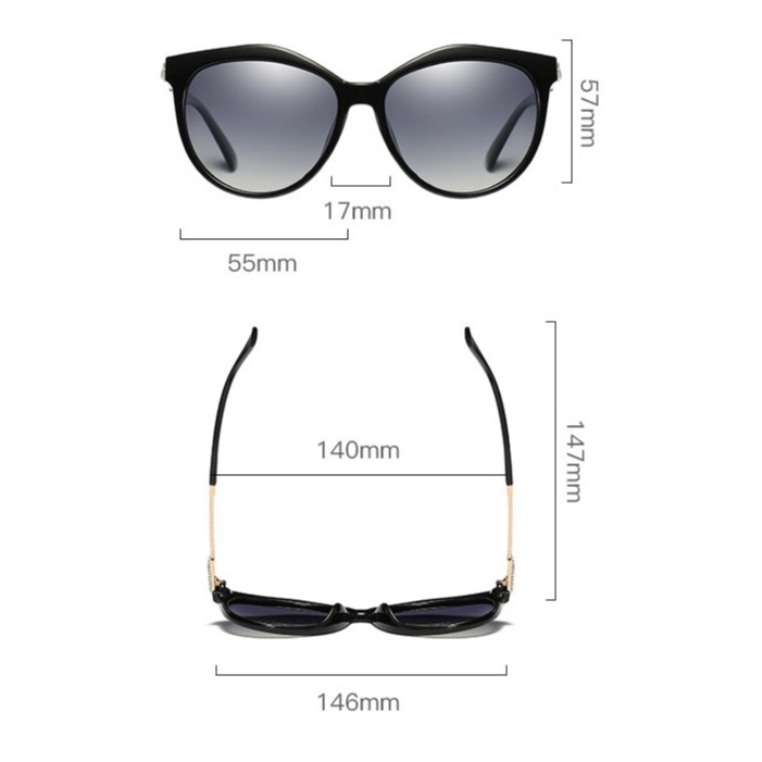 Mắt kính Nữ phân cực AORON thời trang Italia tròng kính polarized chống chói hiệu quả AK025