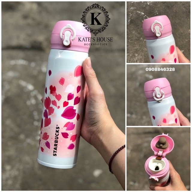 Bình giữ nhiệt hoa anh đào Starbucks 450ml