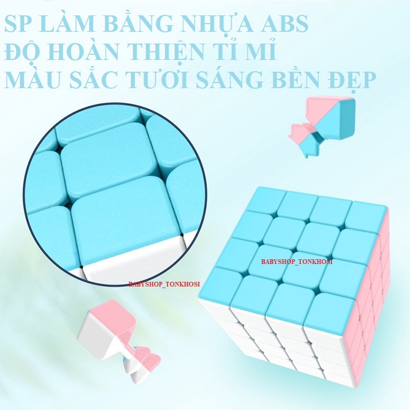 Rubik 2x2 3x3 4x4 5x5 đồ chơi thông minh trí tuệ xoay trơn mượt mà, không kẹt rít phai màu