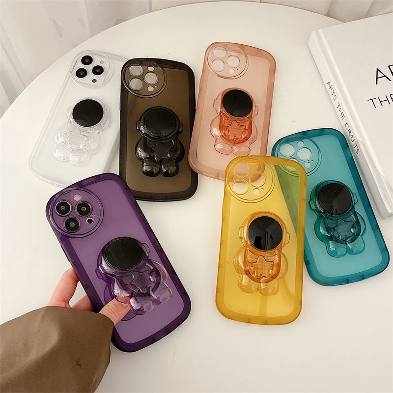 Ốp lưng iphone bánh mì kèm pop phi hành gia 7plus x xsmax 11 11promax 12promax 13 13pro 13promax- Dino case DT20
