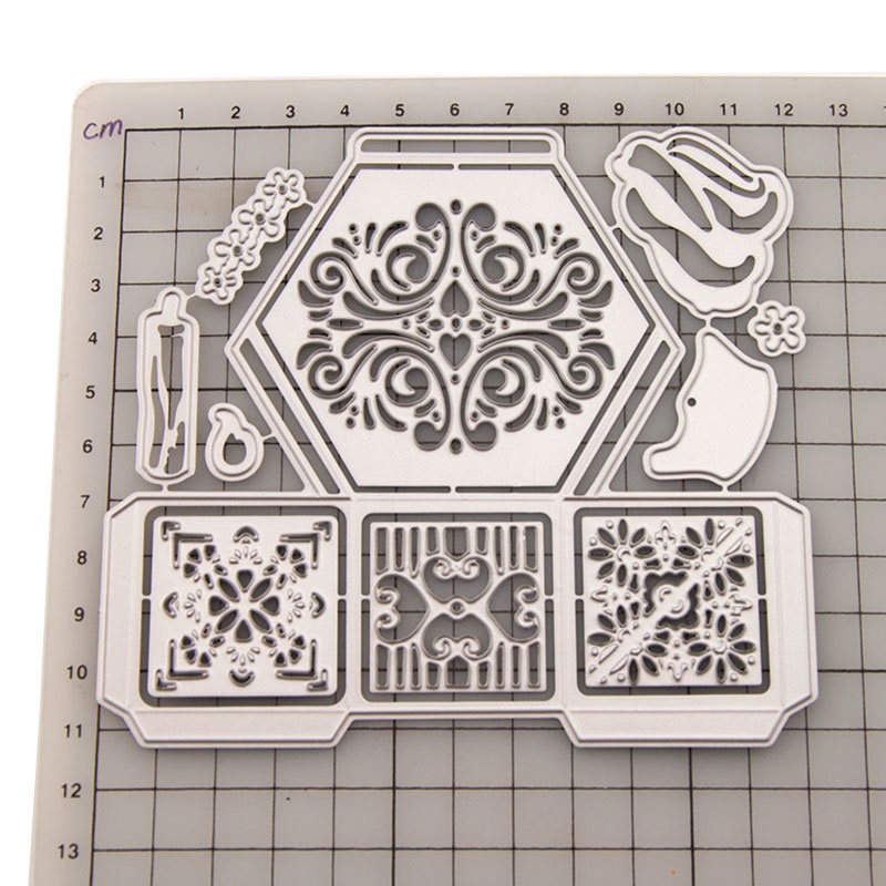 Khuôn Cắt Giấy Kim Loại Hình Hộp Trang Sức Dễ Thương