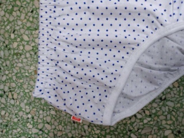 Combo 10 quần lót bà già chấm sao hàng dệt kim sz to 90kg