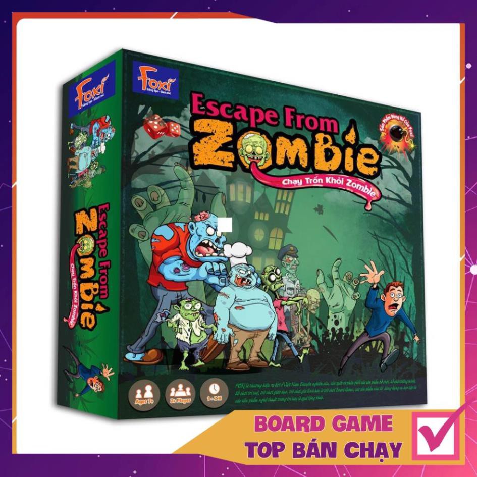 [KHÔNG HAY TRẢ TIỀN] Board game-Escape from Zombie Foxi-Đồ chơi trẻ em-vượt lên trên nghịch cảnh hay nhất