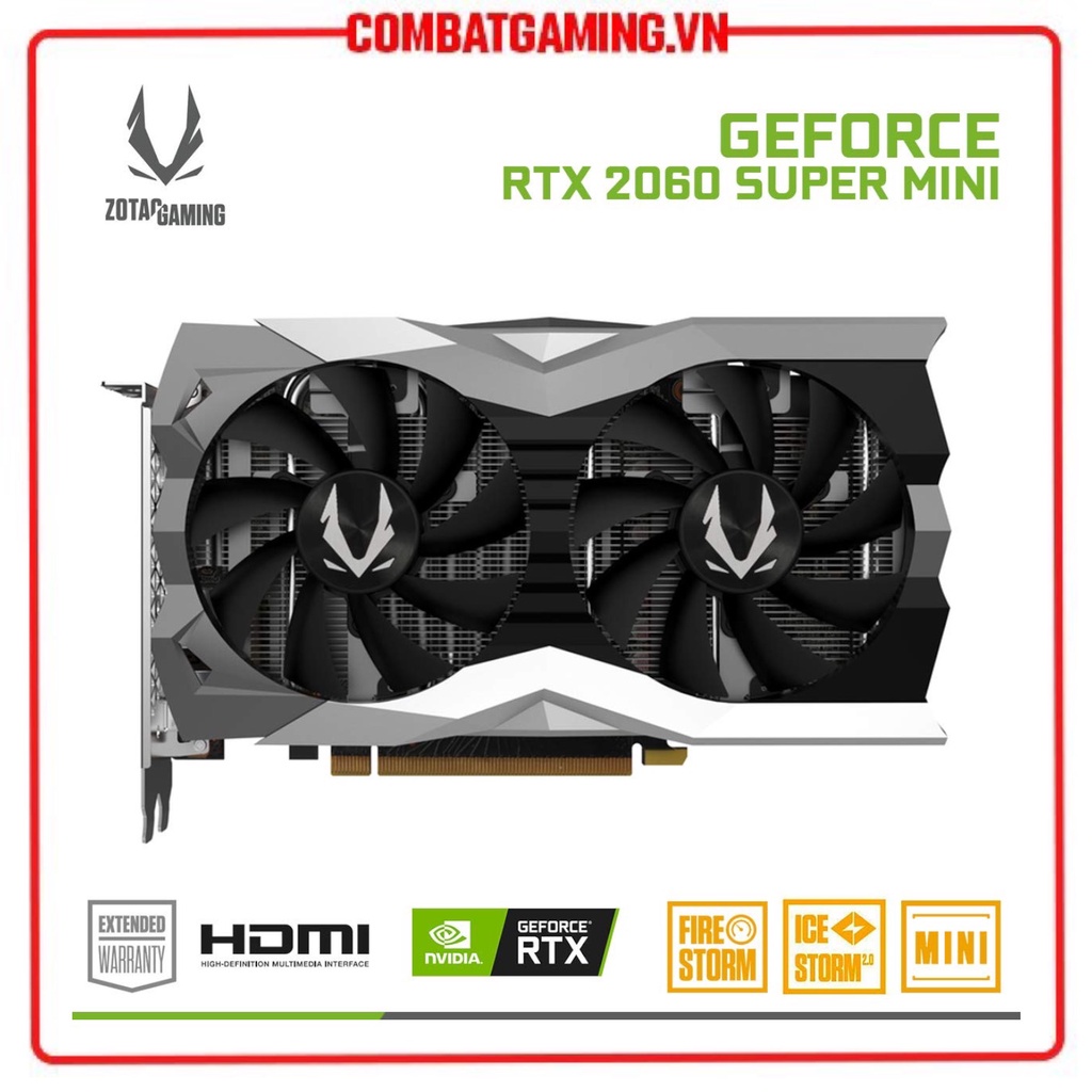 Card Màn Hình ZOTAC RTX 2060 Super 8GB Mini GDDR6
