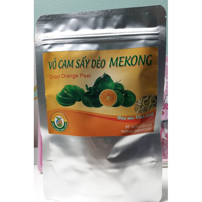 vỏ cam sấy dẻo mekong 100gr