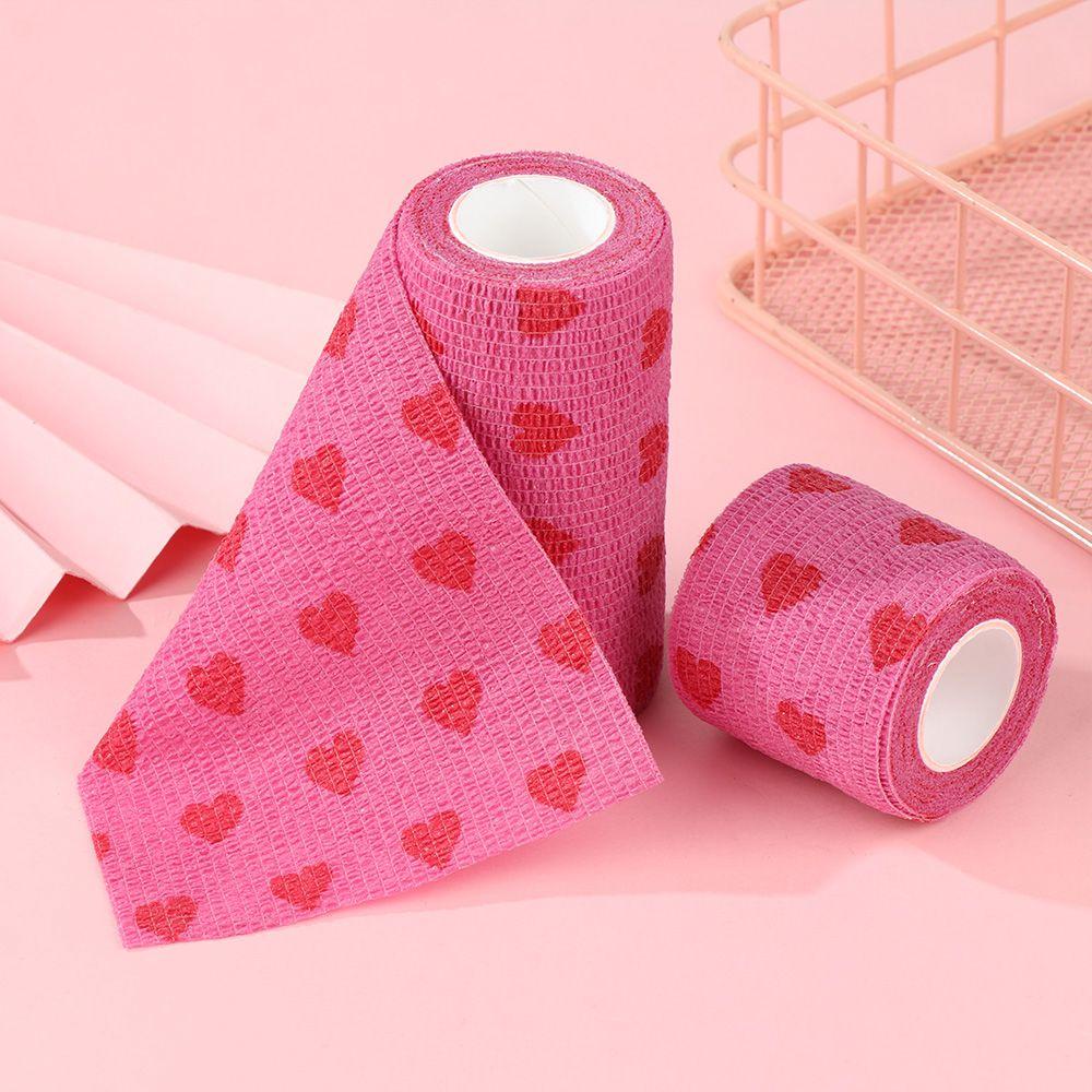 PISTA Băng Quấn Thể Thao Tự Dính In Họa Tiết Trái Tim