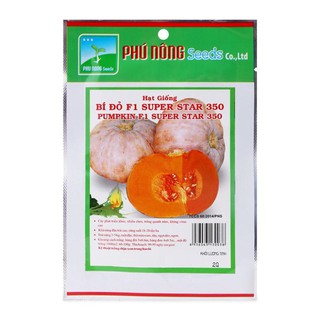 Hạt giống bí đỏ superstar 350 phú nông - 2g