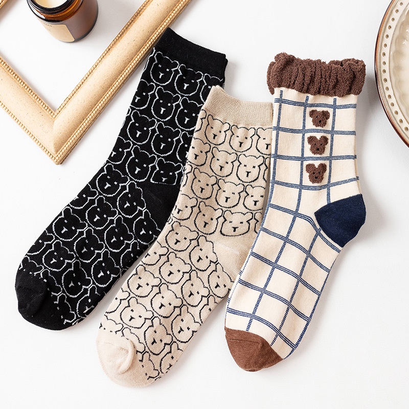 Tất nữ cổ cao phong cách vintage đáng yêu vớ nữ cổ cao kiểu dáng THỔ CẨM [10Cẩm ] [ MÃ A702 ]