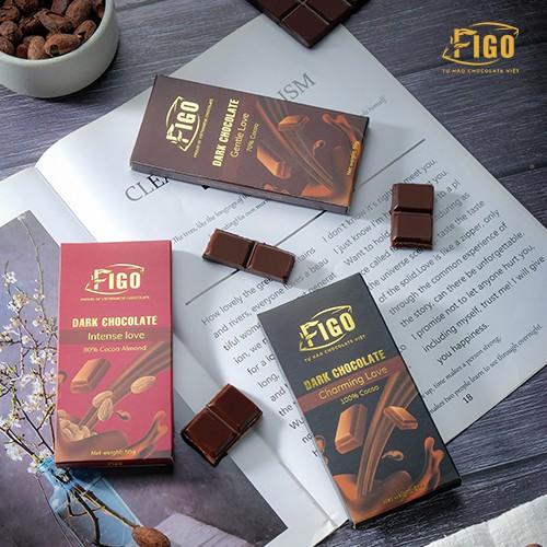 [GIÁ DÙNG THỬ] Thanh 50gr Combo MIX các vị Dark & Milk Chocolate Kẹo Socola đen và Socola sữa Figo thanh 50gr SIÊU RẺ | BigBuy360 - bigbuy360.vn
