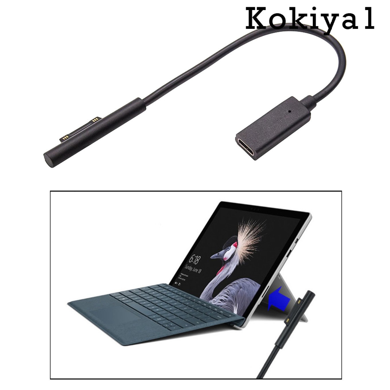 Cáp Kết Nối Type C Cho Microsoft Surface Pro 5 6 Go