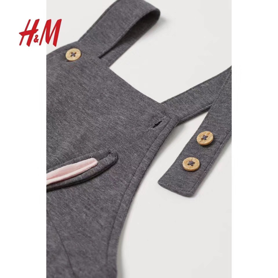 Set yếm thỏ HM hồng ghi