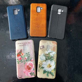 Ốp lưng Samsung A8 2018 dẻo giả da