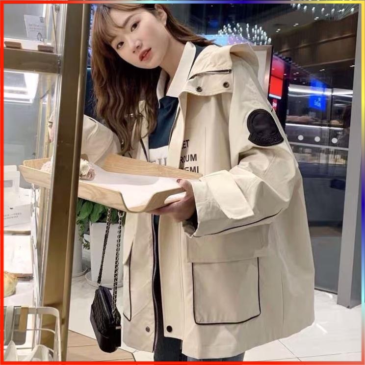 Áo Khoác Blaze Kèm Mũ 4 Màu - Kaki Hàn Quốc ERT dưới 70kg G033 - Reso Shop