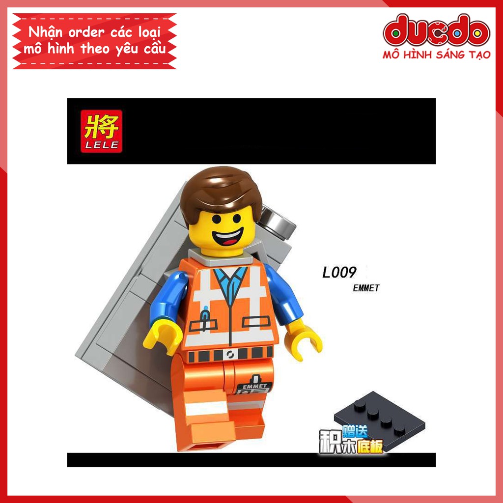 Minifigures các nhân vật trong Movie - Đồ chơi Lắp ghép Xếp hình Mini Mô hình LeLe L009-016