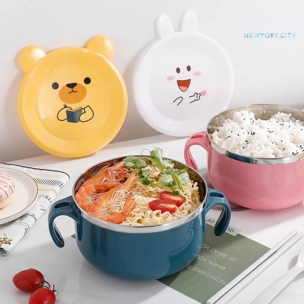 1 Bộ Tô Ăn Mì Bằng Thép Không Gỉ Thân Thiện Với Môi Trường