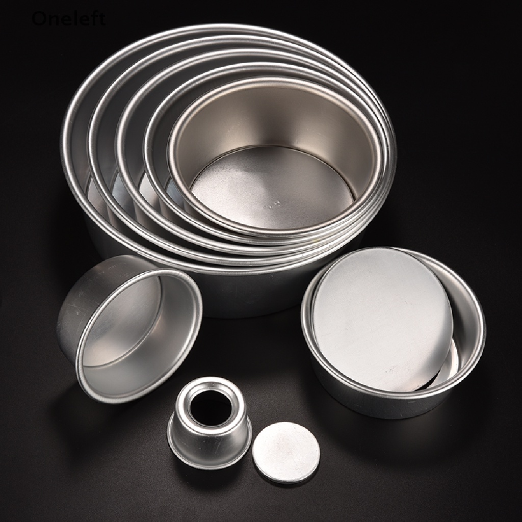 Khuôn Làm Bánh Hình Tròn Bằng Hợp Kim Nhôm 8 Kích Thước Dễ Dàng Tháo Rời