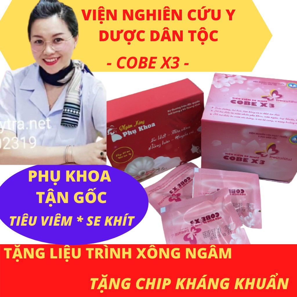 [Viện Nghiên Cứu Y Dược Dân Tộc] - Vệ Sinh Phụ Nữ COBEX3 - Khỏi Hẳn Sau Nửa Liệu Trình