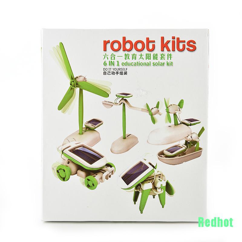 Đồ chơi robot năng lượng mặt trời 6 trong 1 sáng tạo tiện dụng