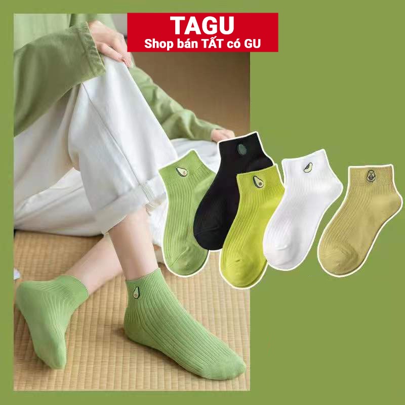 Tất vớ nữ nam cổ ngắn trắng giấy lười dễ thương hàn quốc đẹp TAGU chân thấp nhún đủ màu trơn đen, đỏ, vàng, xám, xanh
