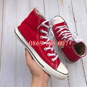 [XẢ HÀNG] Giày CV Chuck 2 (II) Màu Đỏ Tươi Cổ Cao