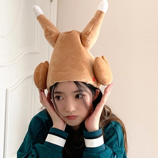 Mũ Trùm Đầu Kiểu Cá Mập/ Gà Tây Nhồi Bông Đáng Yêu Cho Bé