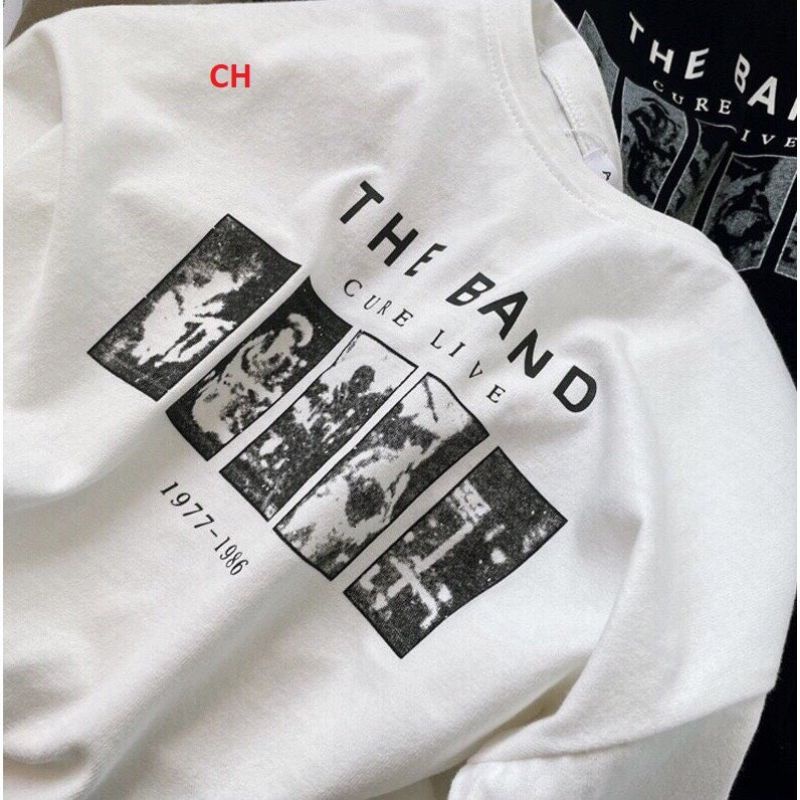 Áo phông nam nữ form rộng tay lỡ,áo thun cotton 3 màu Đen,Trắng ,Nâu The Band