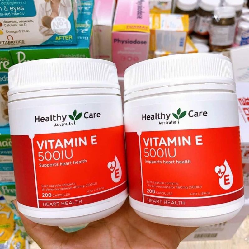 (Date 2025) Vitamin E Úc hộp 200 viên làm đẹp da