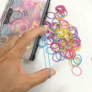 túi zip 500 sợi thun cột tóc cho bé