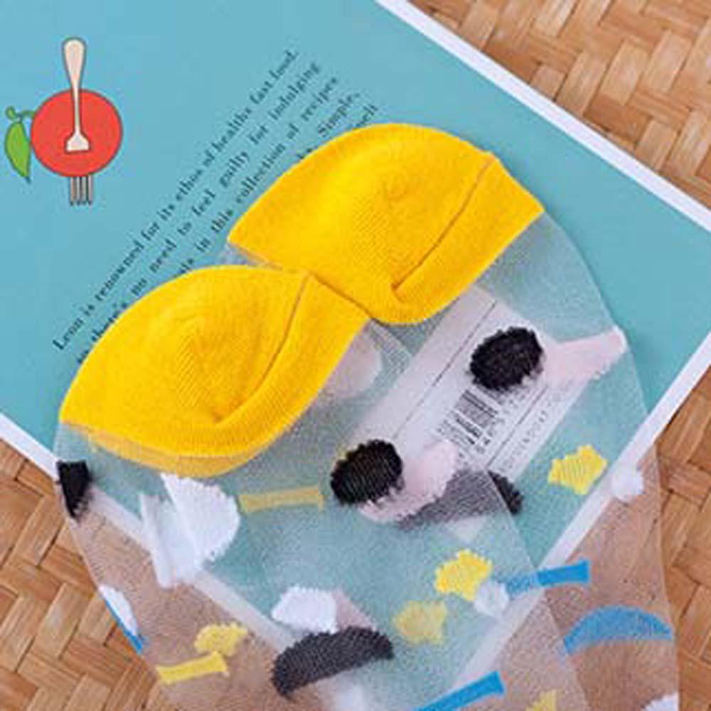 Đôi Vớ Họa Tiết Hình Học Bằng Nylon Màu Đen Thời Trang Mùa Hè Cho Nữ