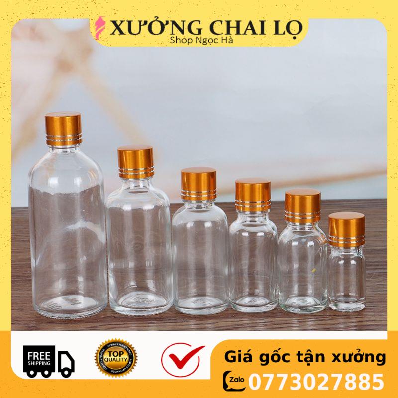 Lọ Chiết Serum ❤ GIÁ RẺ NHẤT ❤ Lọ đựng tinh dầu nắp Vặn vàng 50ml,100ml chiết serum, đựng nước hoa , phụ kiện du lịch