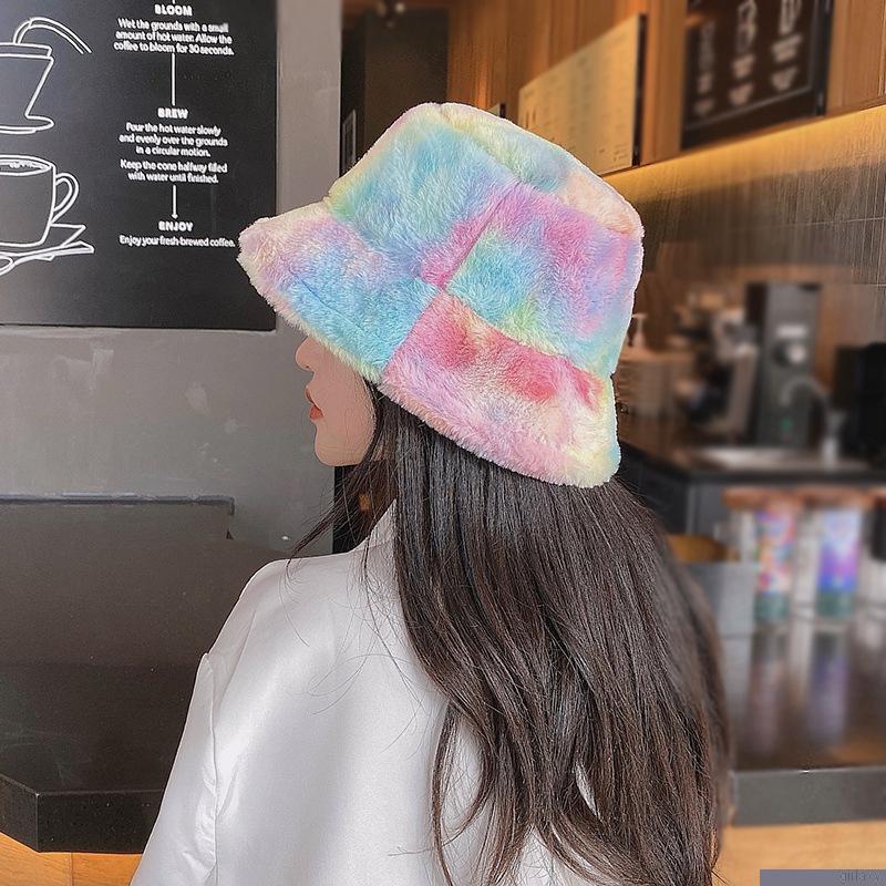 Nón tai bèo phủ lông giữ ấm thoáng khí nhiều màu sắc thời trang mùa đông dành cho nữ