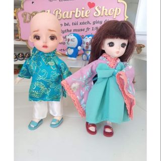 Quần áo búp bê size 1/8 áo dài và Hanbok truyền thống giá rẻ