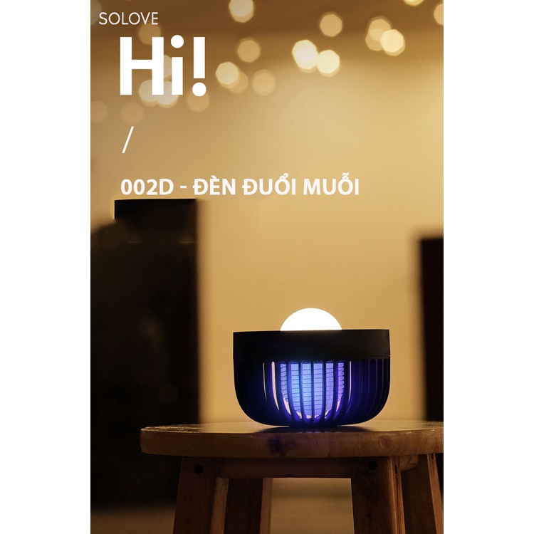 [ Bản Nâng Cấp Mới] Đèn Đuổi Muỗi SOLOVE 002D - Bẫy Muỗi 360 Độ Không Góc Chết - Hiệu Quả Gấp Đôi Bản Cũ