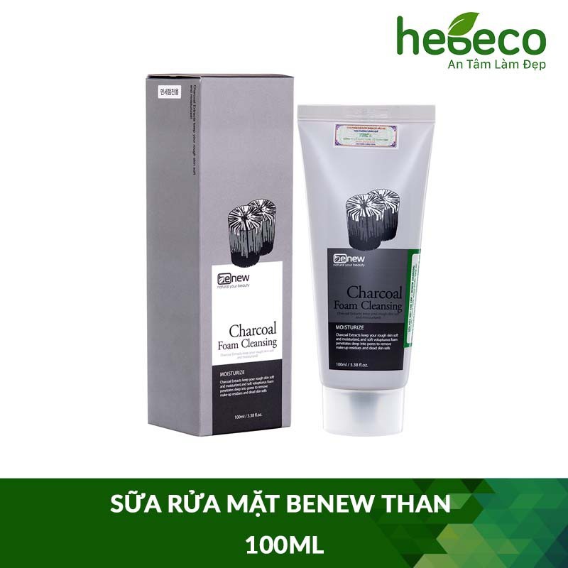 Sữa Rửa Mặt Trắng Da Benew Hàn Quốc Chiết Xuất Hoàn Toàn Từ Thiên Nhiên 100ml Sữa Rửa Mặt Chính Hãng