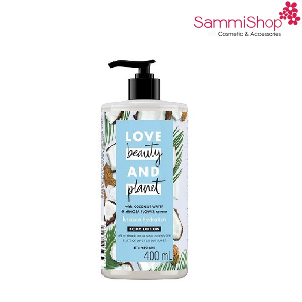 SỮA DƯỠNG THỂ CẤP ẨM LOVE BEAUTY AND PLANET LUSCIOUS HYDRATION (400ML)