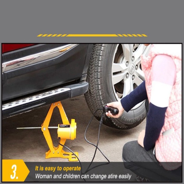 Sản Phẩm Bộ nâng kích gầm điện ô tô 12V thương hiệu cao cấp của Đức ROGTZ - TY35EJB - BẢO HÀNH 24 THÁNG