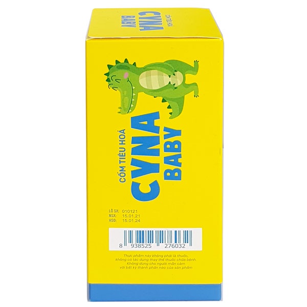 Cốm Tiêu Hóa Cyna Baby - Hỗ trợ giảm nguy cơ rối loạn tiêu hóa do loạn khuẩn