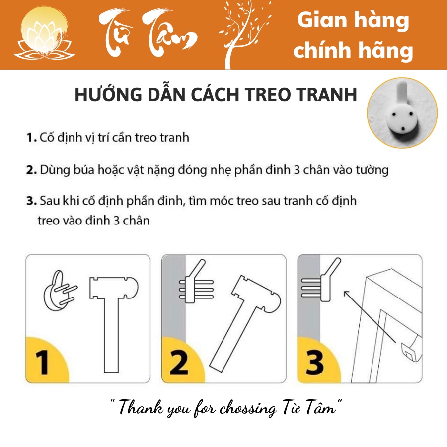 Đèn Hào Quang Phật TỪ TÂM, Tranh Trúc Chỉ VUÔNG, Hào Quang LED, Trang Trí Bàn Thờ, Đèn Thờ Phật,Tranh SEN TỎA TUTAM-TC24