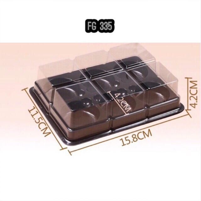 Set 10 hộp đựng 6 bánh trung thu 35g - 75g (FG332, FG334, FG335)