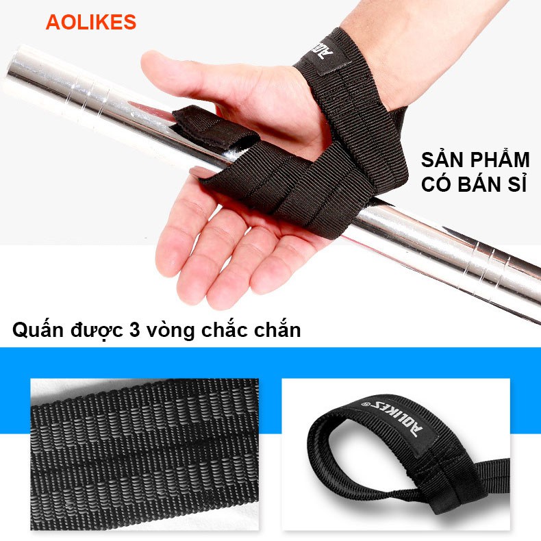 Straps Aolikes móc Hỗ trợ các bài tập kéo trong gym cực hiệu quả