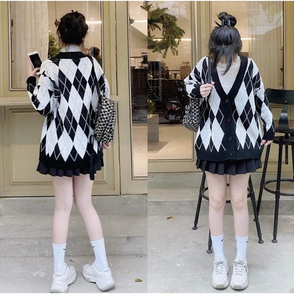 Áo khoác len DA87 phong cách HQ trẻ trung Cin House